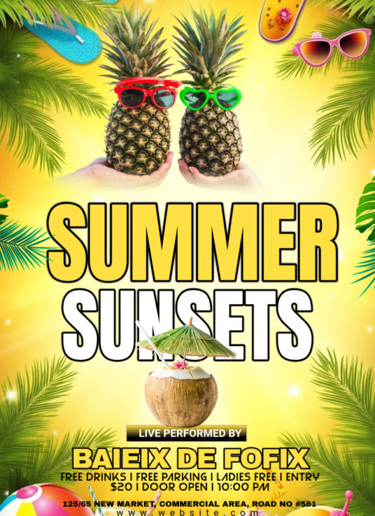 summer party flyer