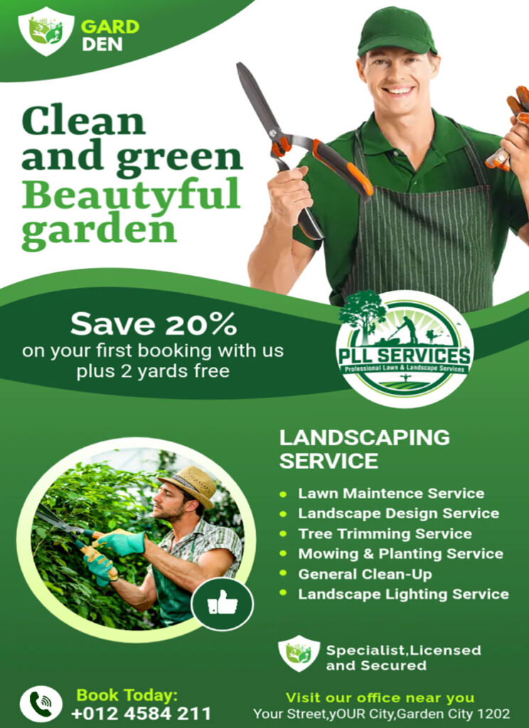 Lawn care ad