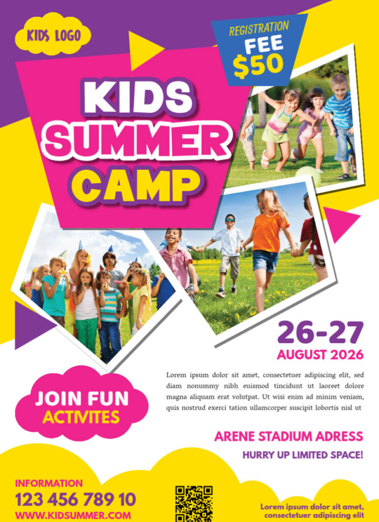 Kids Summer Camp Flyer