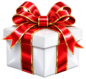 Glossy Red and Gold Gift Box